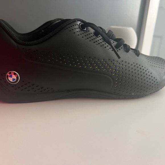 BMW Puma Black and Yellow Green Athletic Shoes - Picture 13 of 17